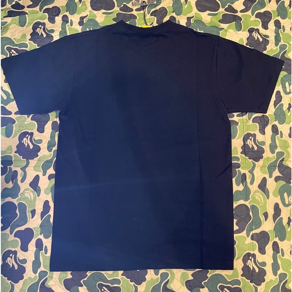 Bape A Bathing Ape Black Short Sleeve Galaxy Tee - Picture 2 of 5